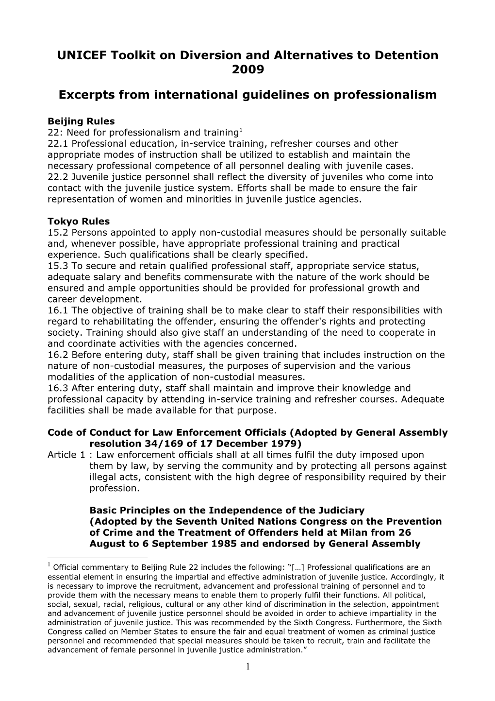 Code of Conduct for Law Enforcement Officials (Adopted by General Assembly Resolution 34/169