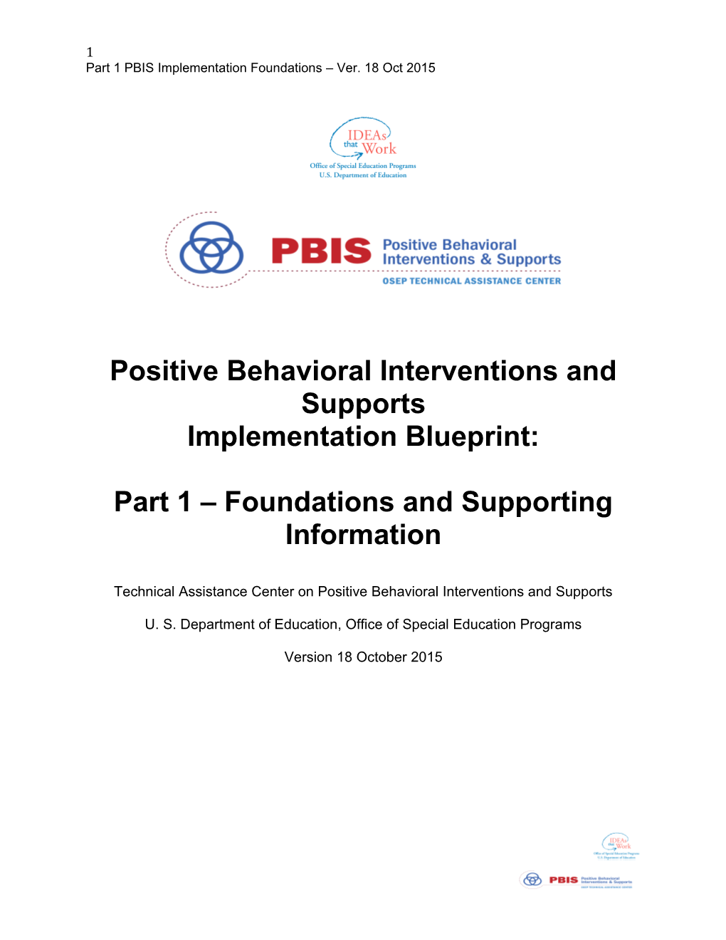 Positive Behavioral Interventions and Supports s2