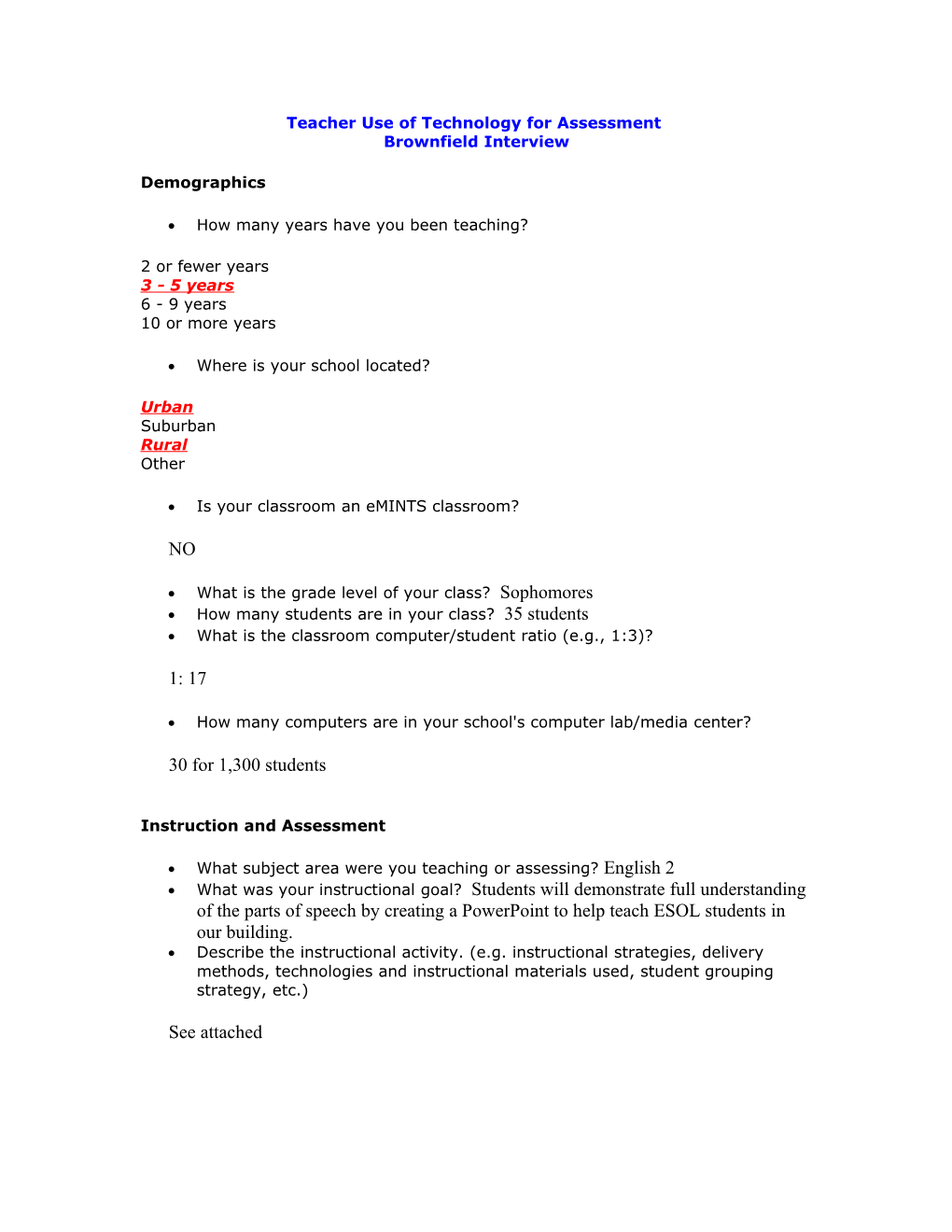 Teacher Use of Technology for Assessment - Submit to Digital Dropbox