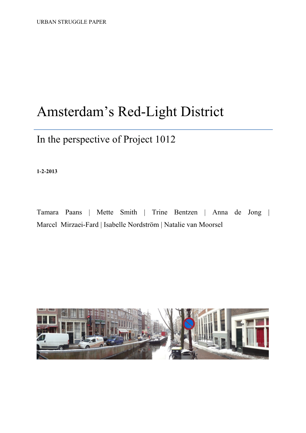 Amsterdam S Red-Light District