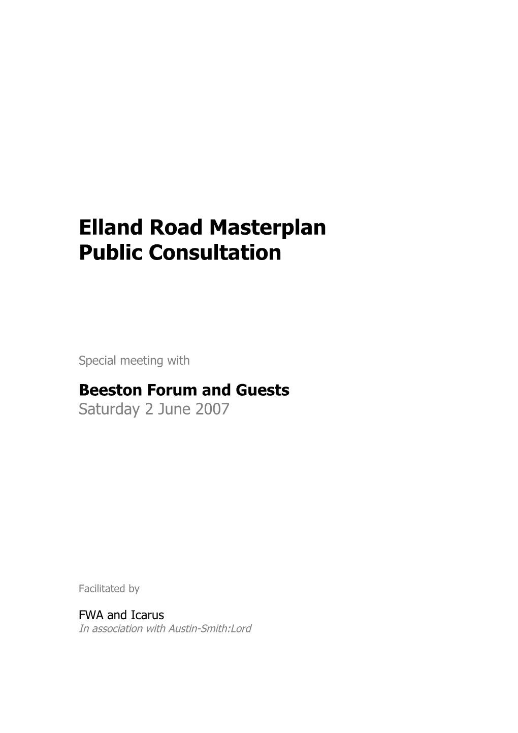 Elland Road Masterplan