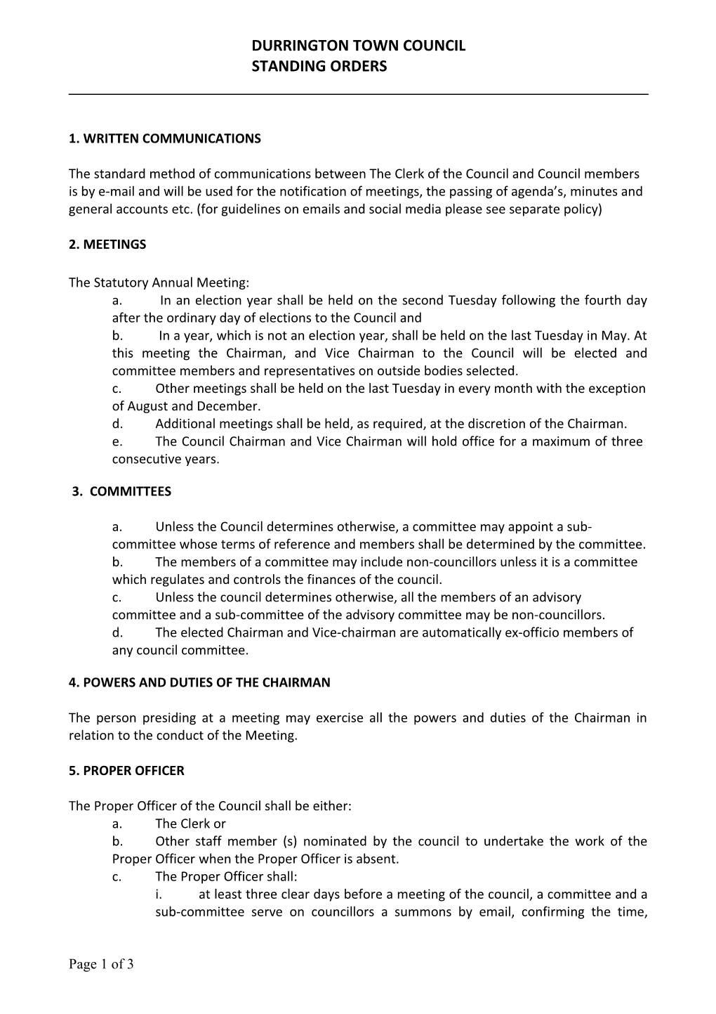 Durrington Parish Council