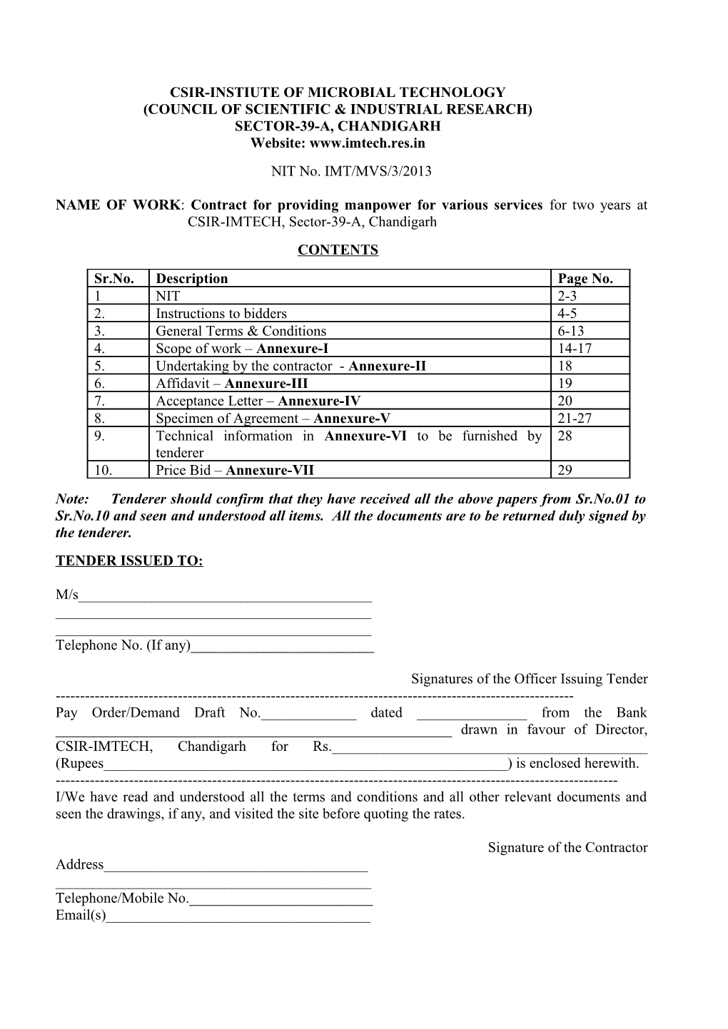 Csir-Instiute of Microbial Technology