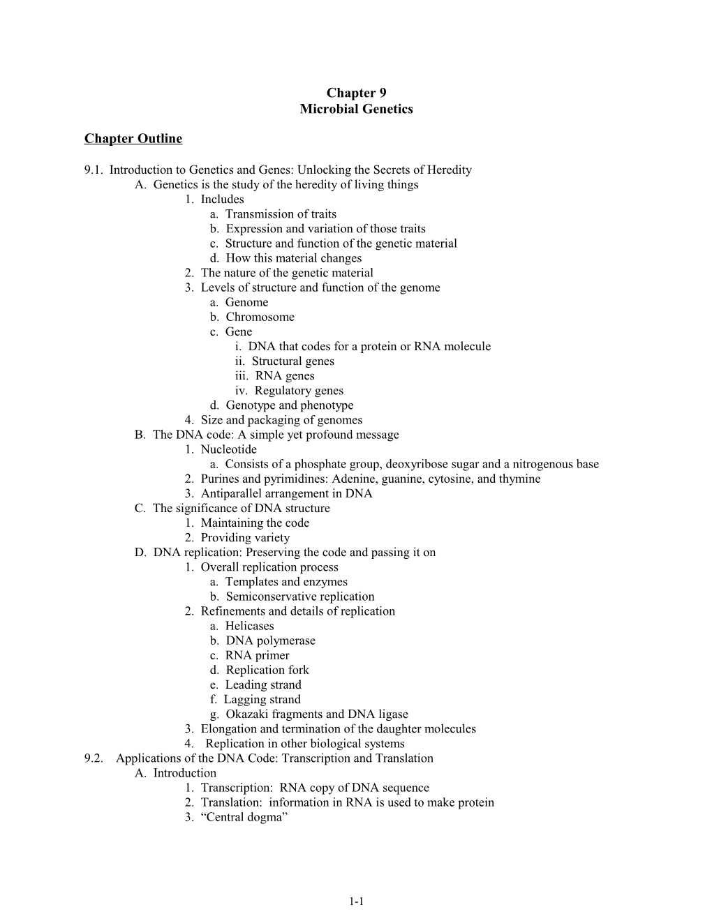 Microbial Genetics