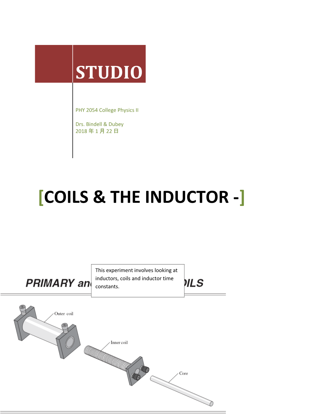 Coils & the Inductor