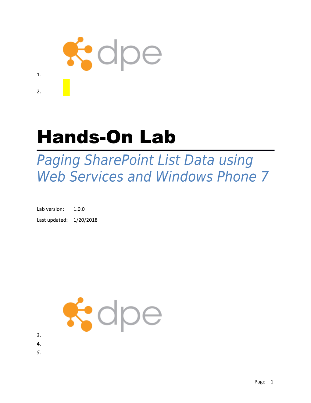 Paging Sharepoint List Data Using Web Services and Windows Phone 7