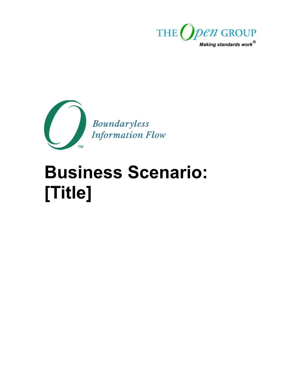 Business Scenario Template