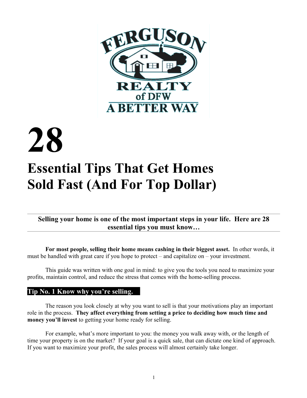 Essential Tips That Get Homes