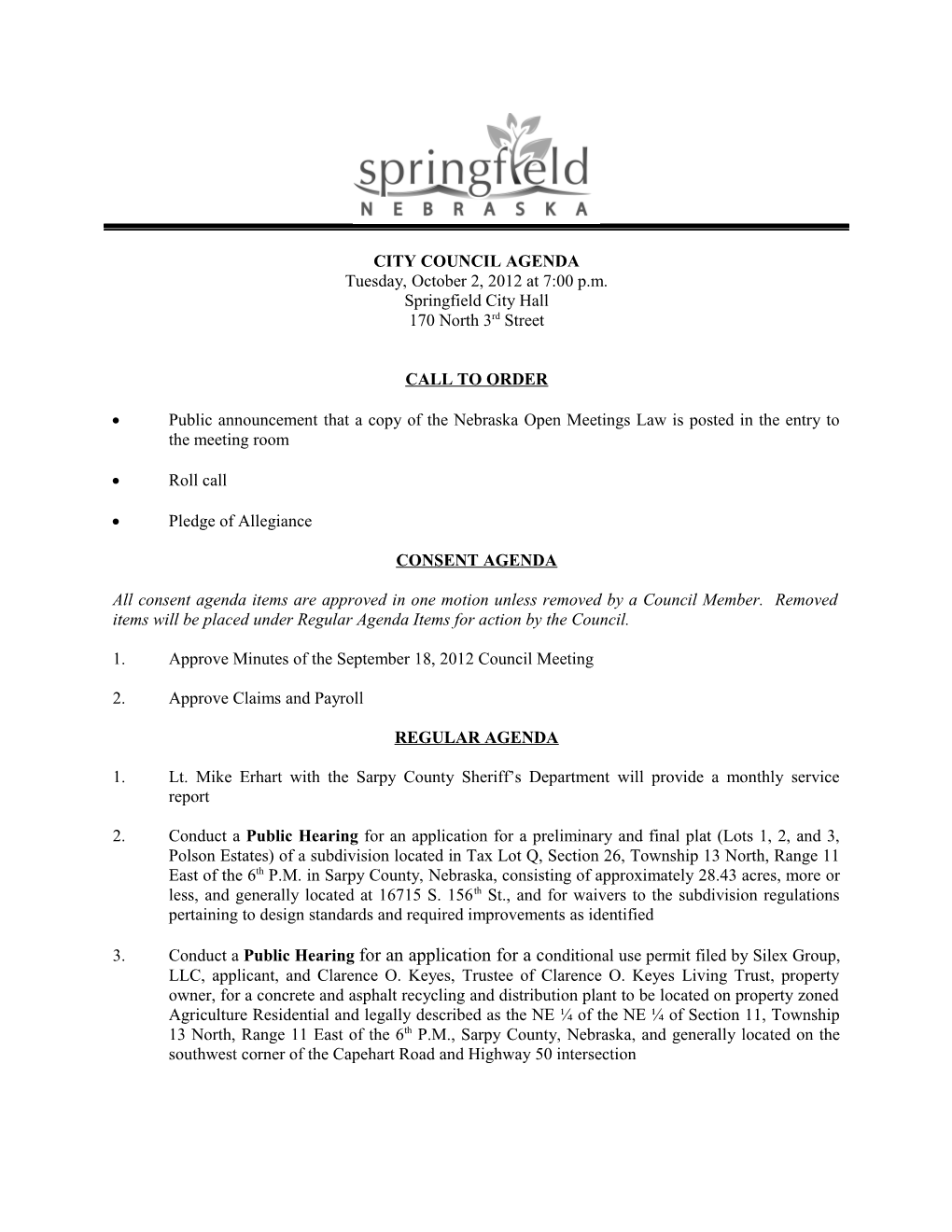 City Council Agenda s7