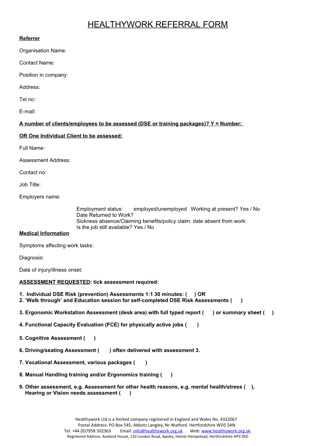 A Number of Clients/Employees to Be Assessed (DSE Or Training Packages)? Y = Number