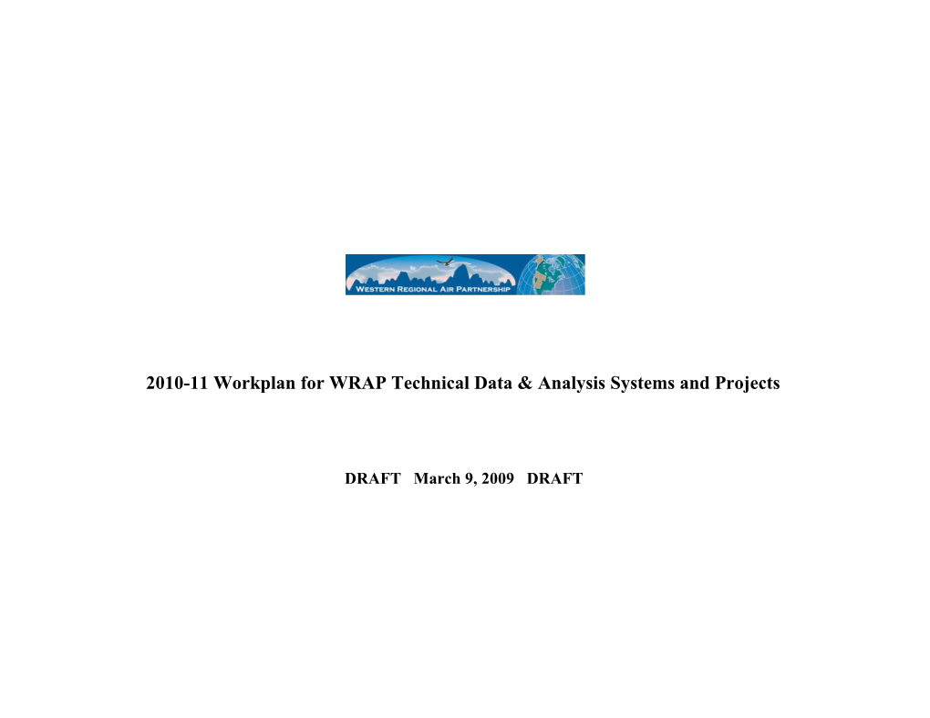 Cost Information Template for WRAP Technical Data and Analysis Systems and Projects