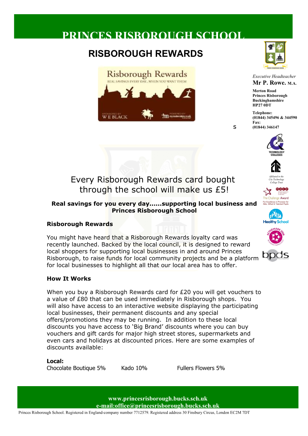 Risborough Rewards