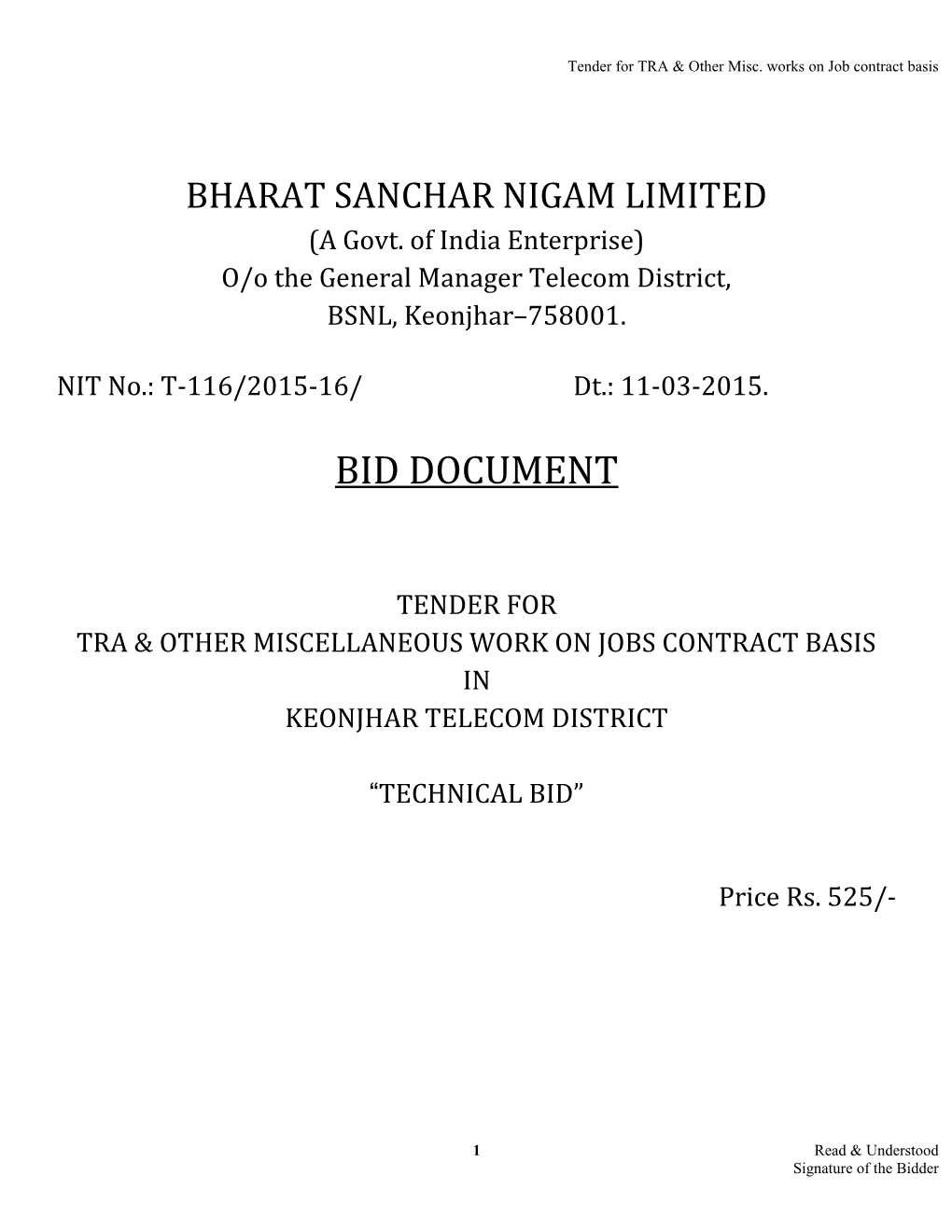 Bharat Sanchar Nigam Limited s18