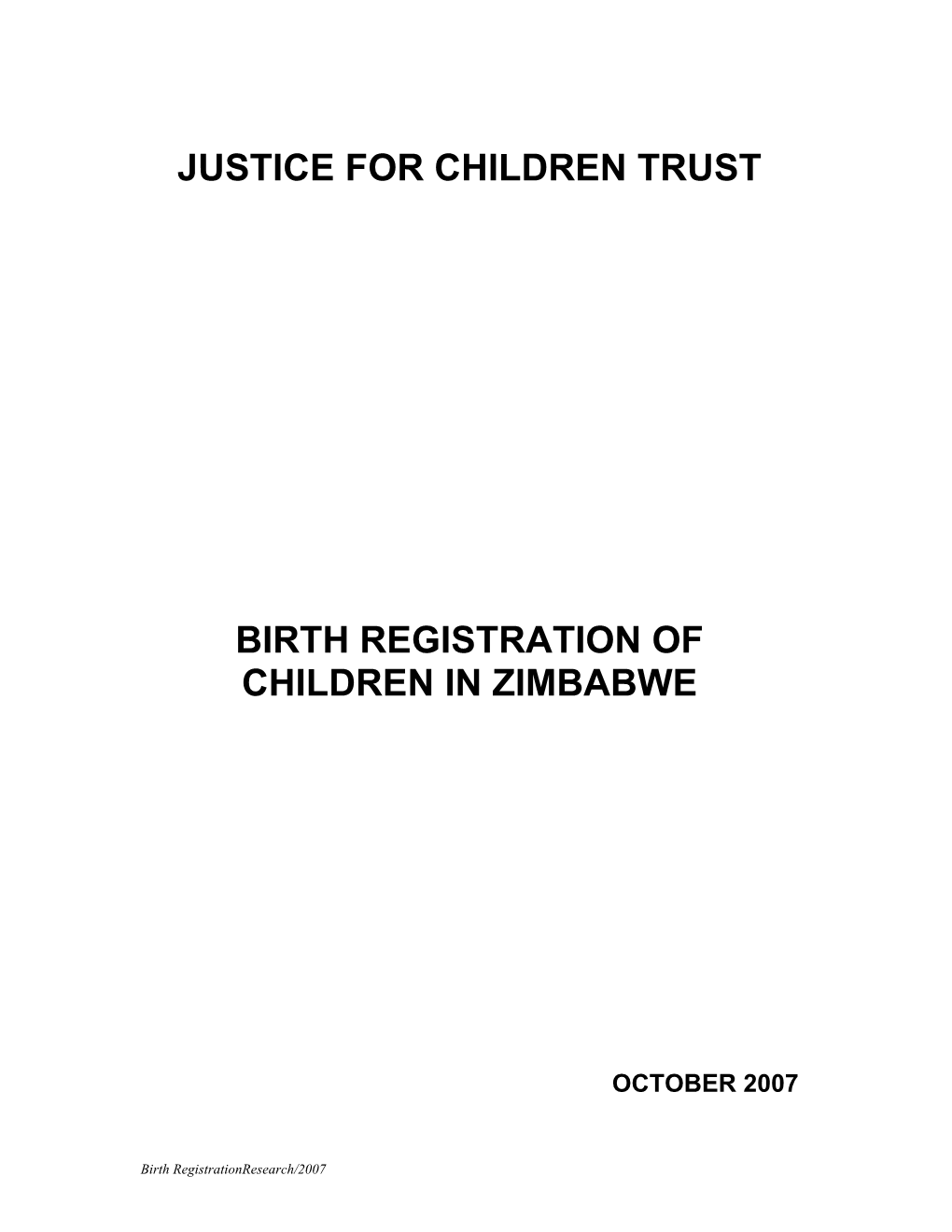 Justice for Children Trust