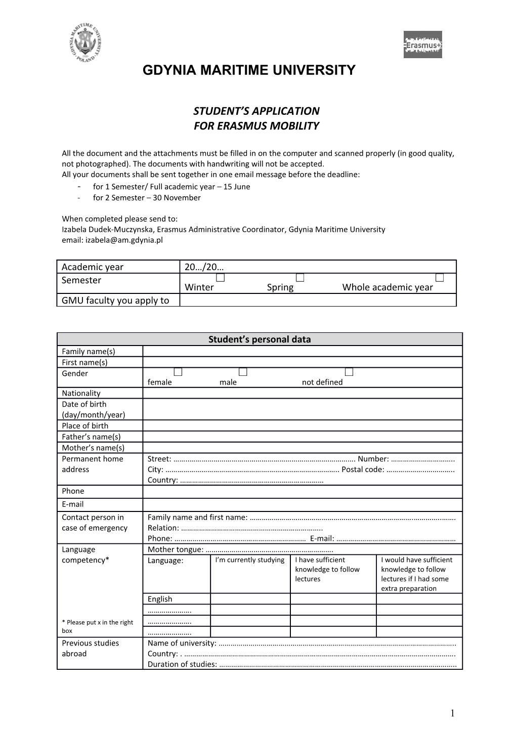 Student S Application