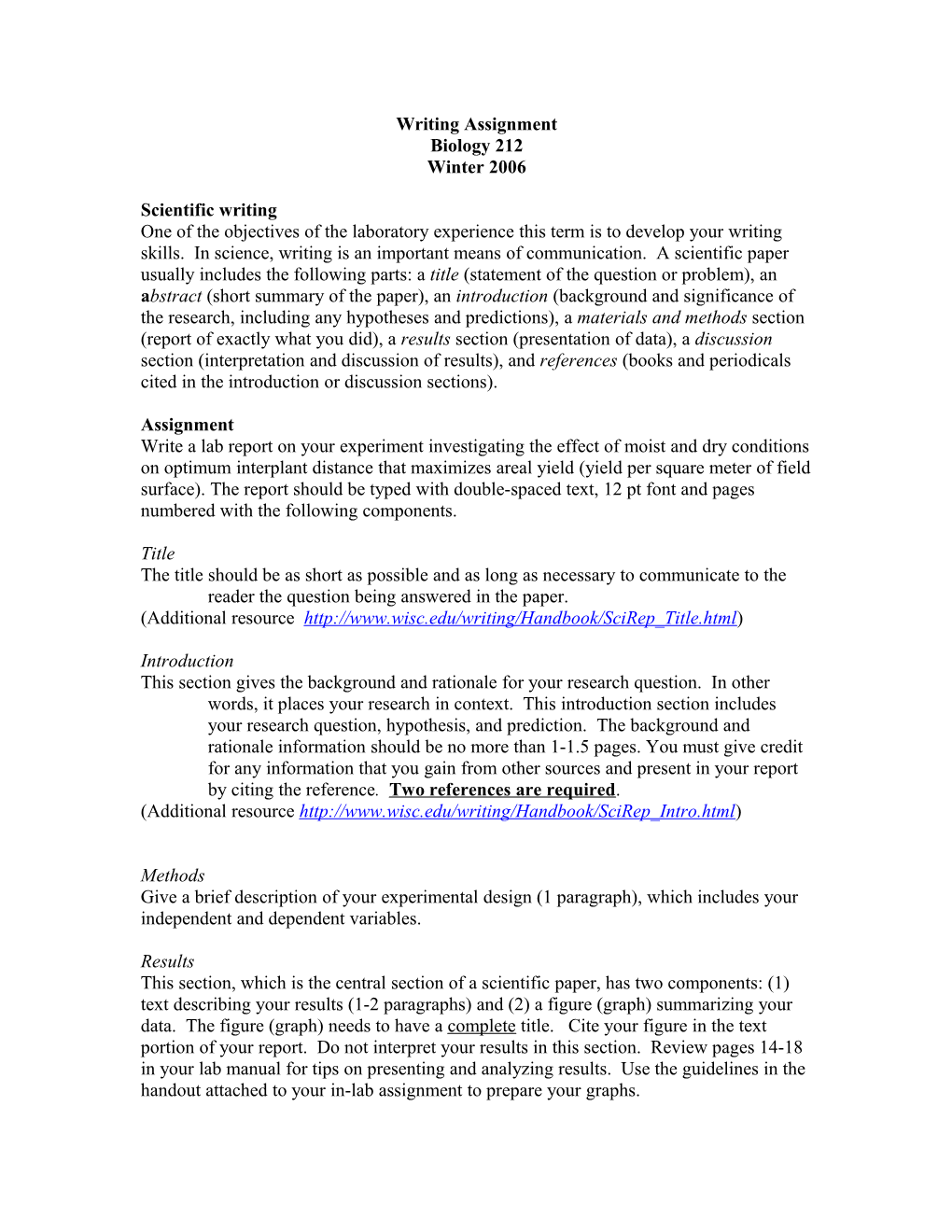 Lab Report on Photosynthesis