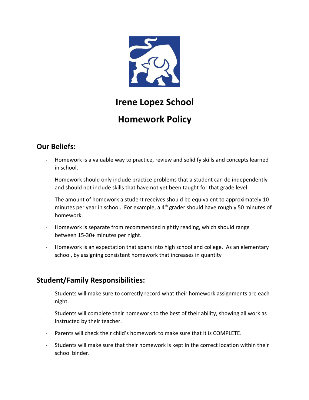 Irene Lopez School