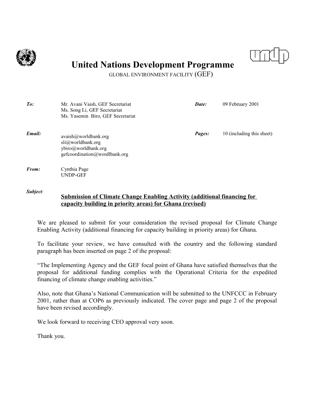 United Nations Development Programme s14