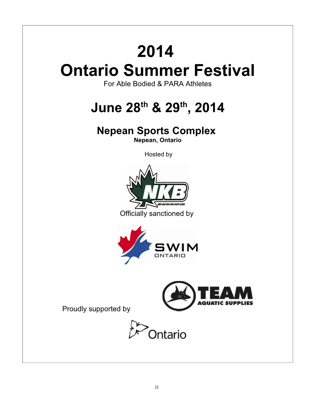 Ontario Summer Festival