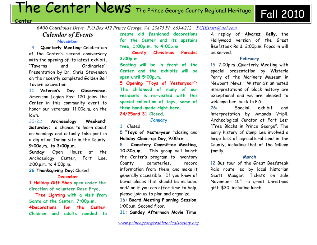 The Center News