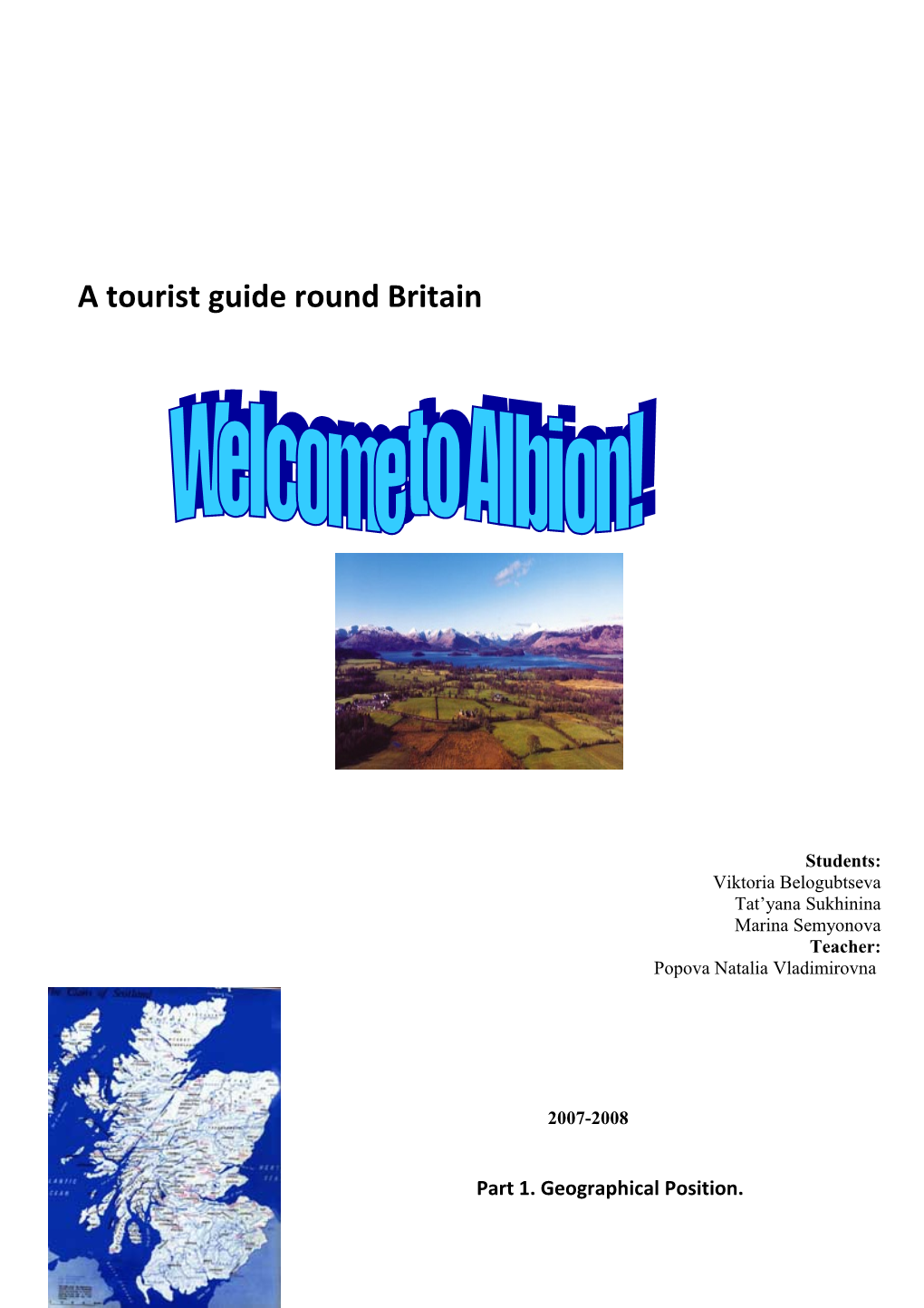 A Tourist Guide Round Britain