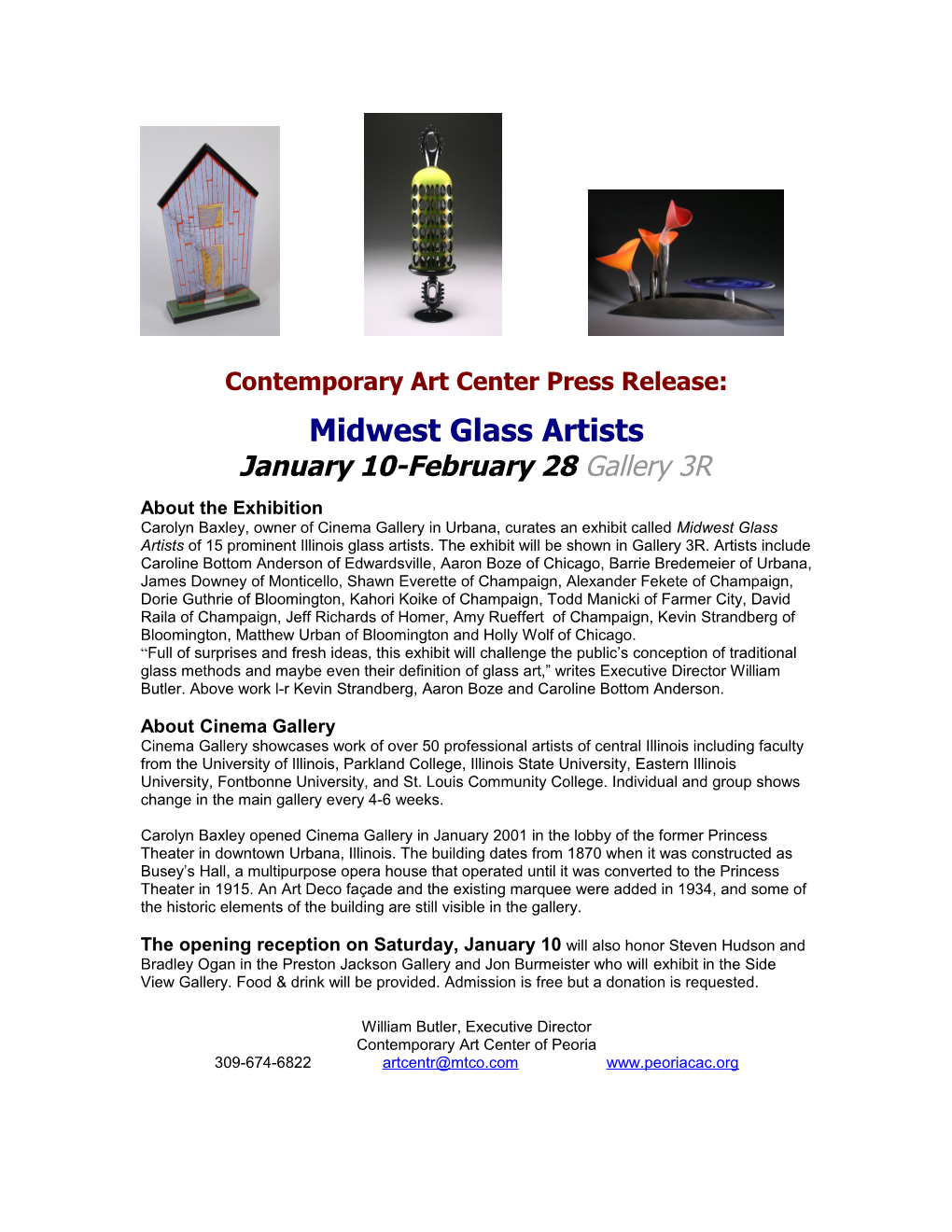 Contemporary Art Center Press Release s1