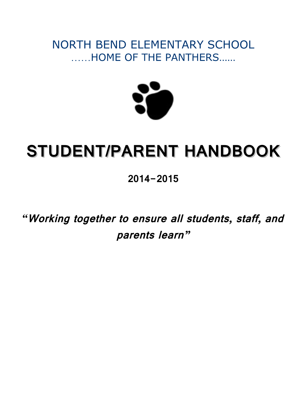 Handbook Parent Letter