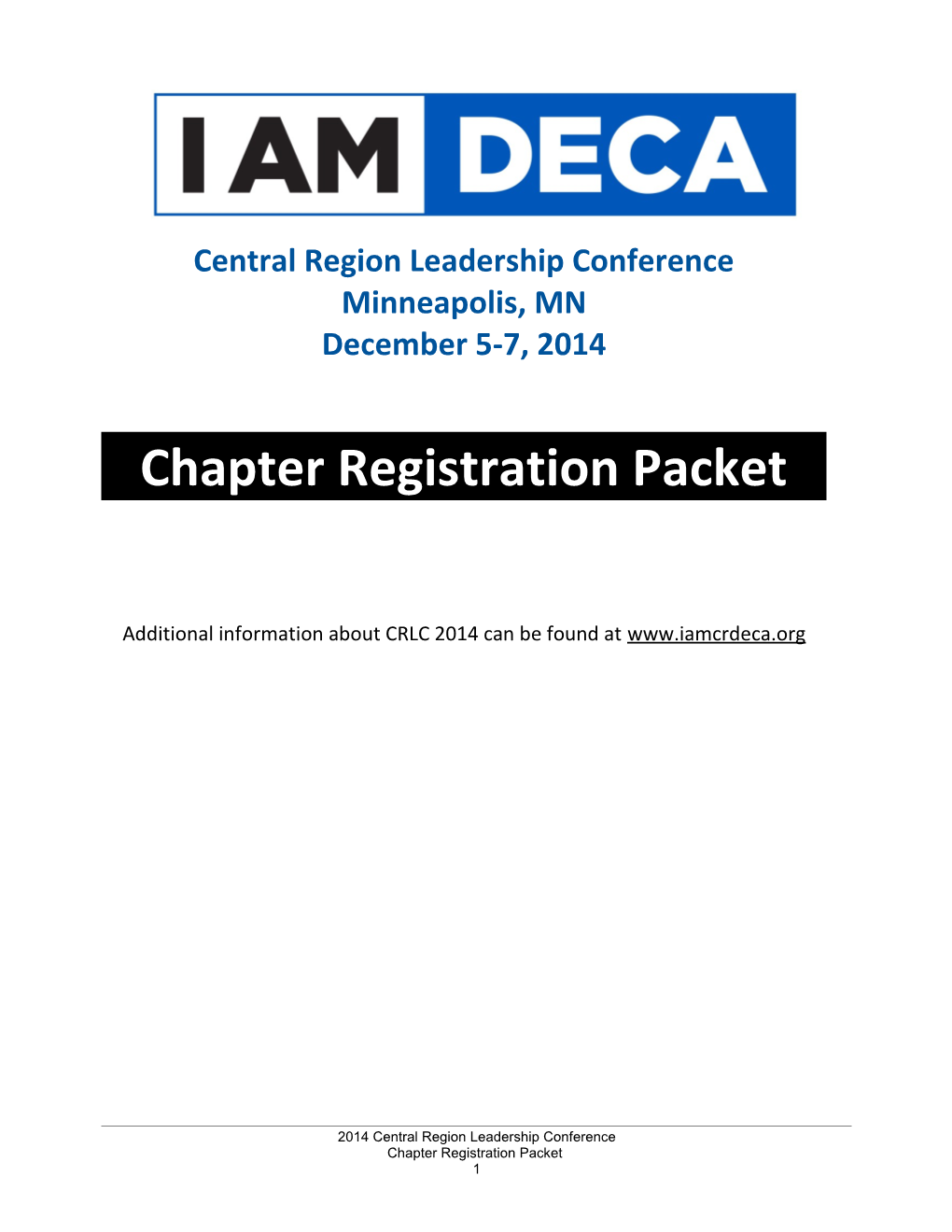 2006 CRLC Chapter Registration Packet
