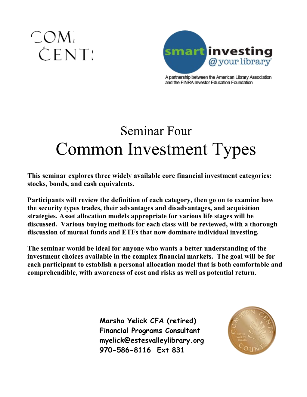 Common Investment Types