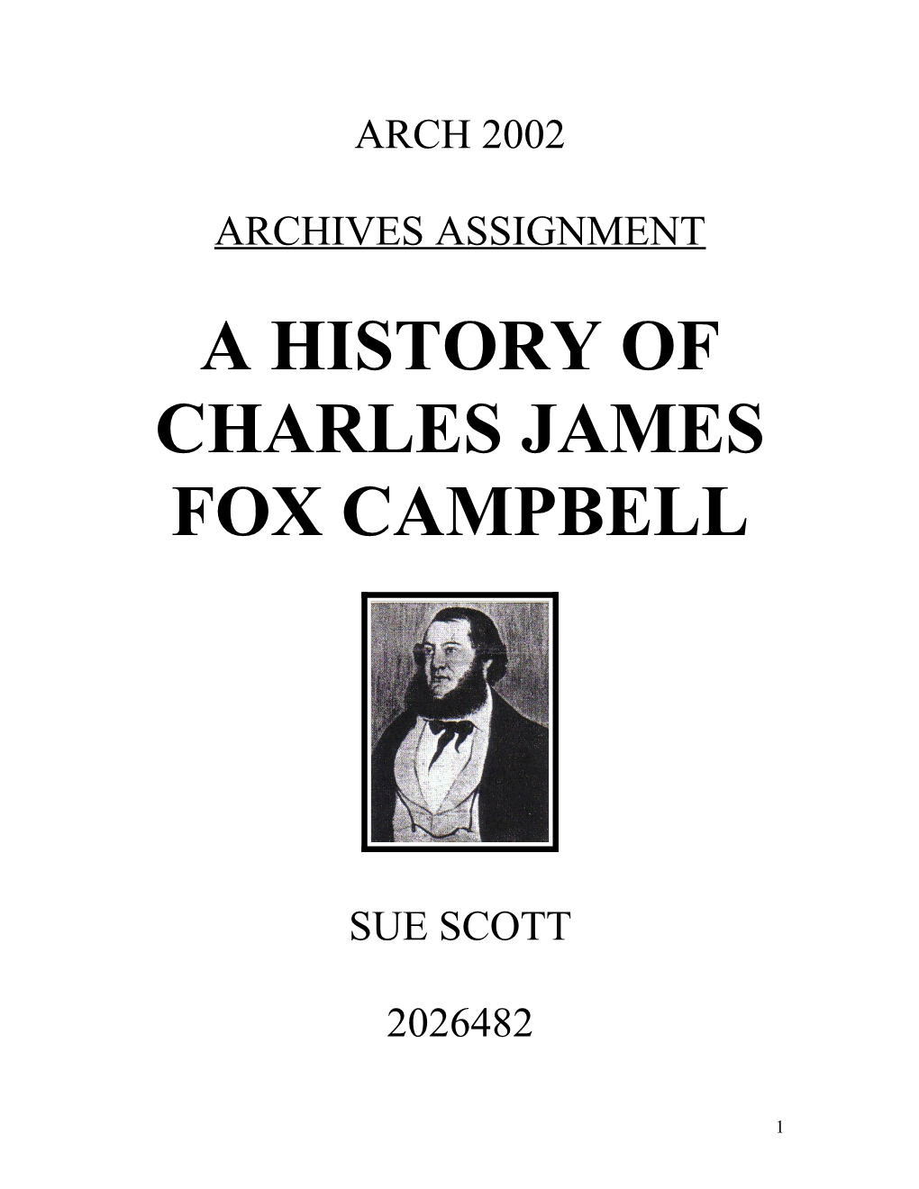 A History of Charles James Fox Campbell