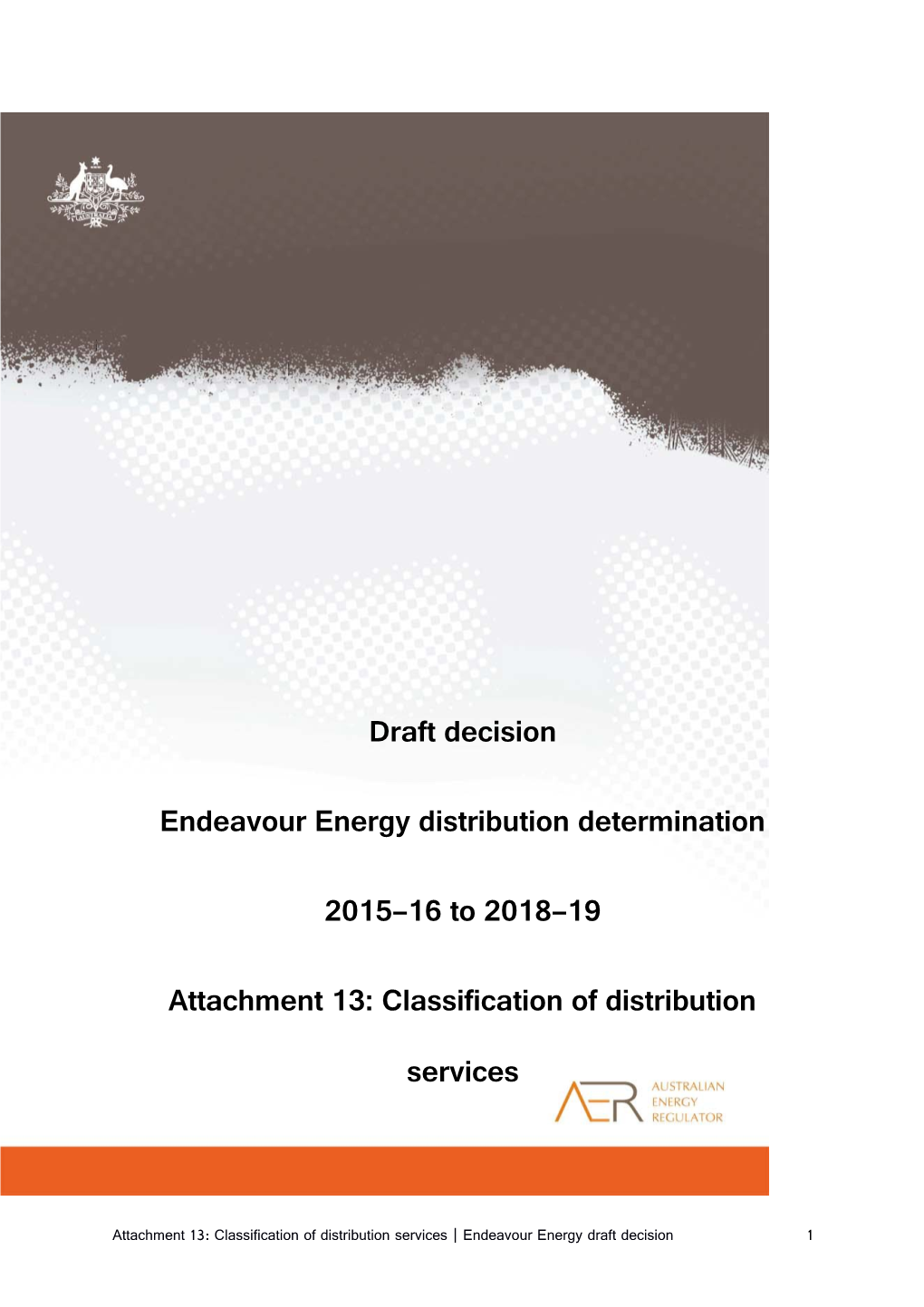 Endeavour Energy Distribution Determination s1