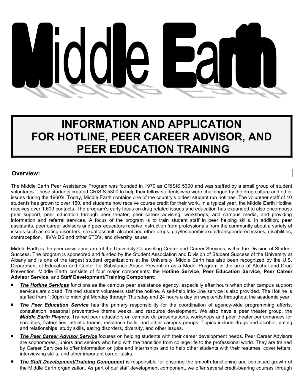 Information and Application