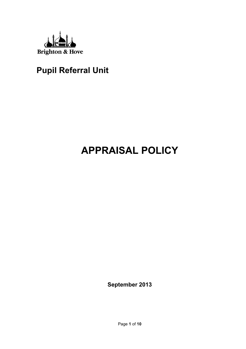 Appraisal and Capability Policy - Teachers