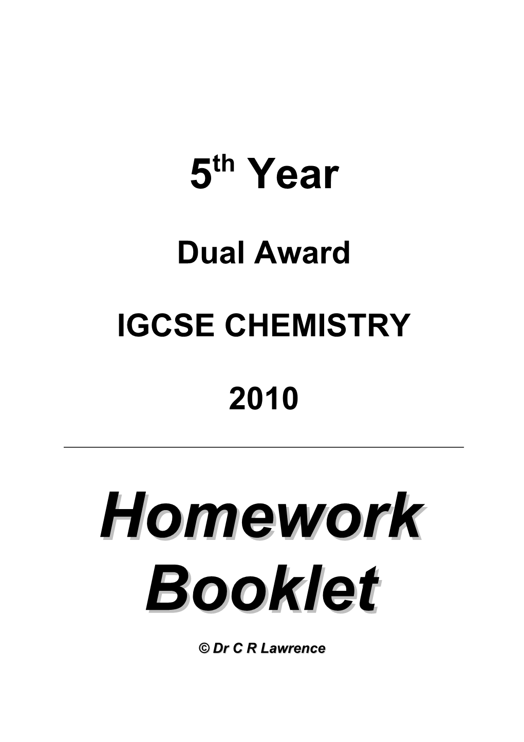 Identifying Gases and Cations