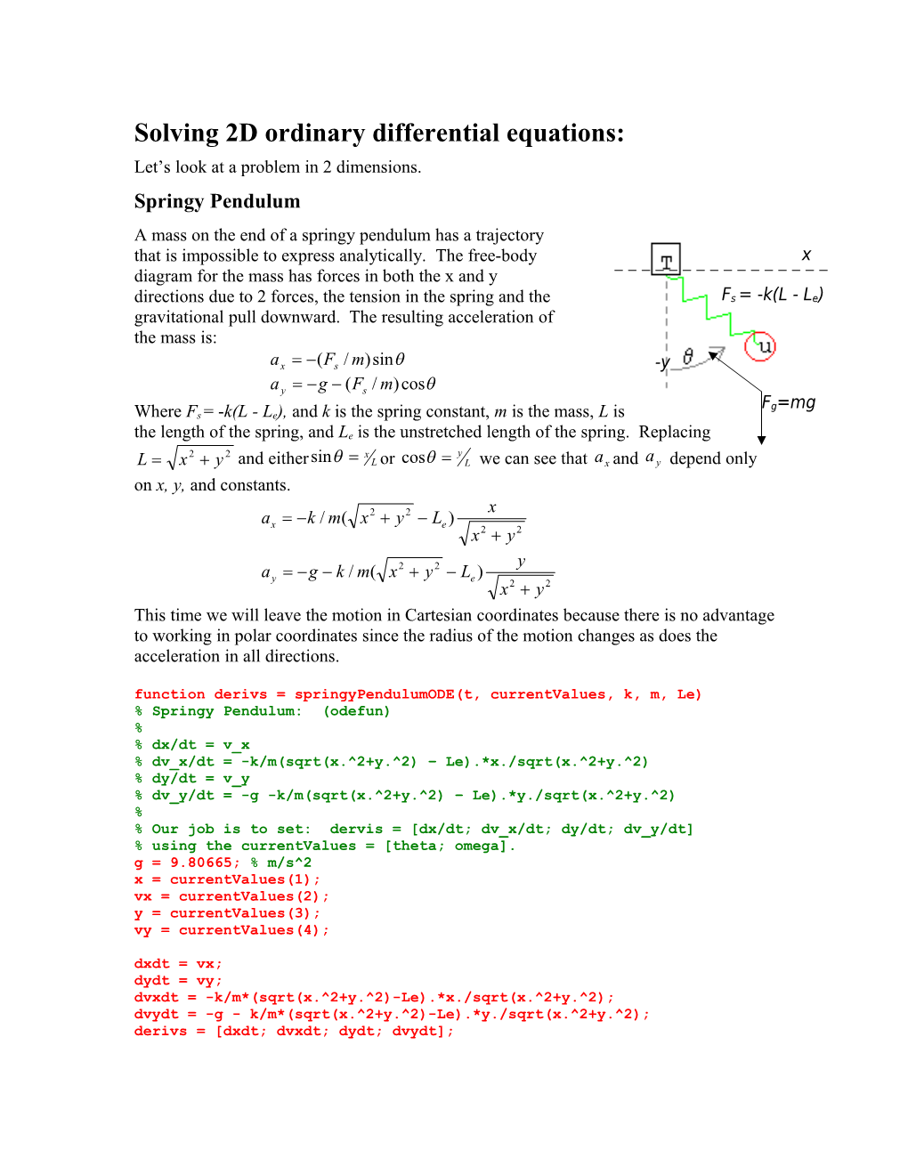 Using Dsolve for Numerical Integration of Differential Equations