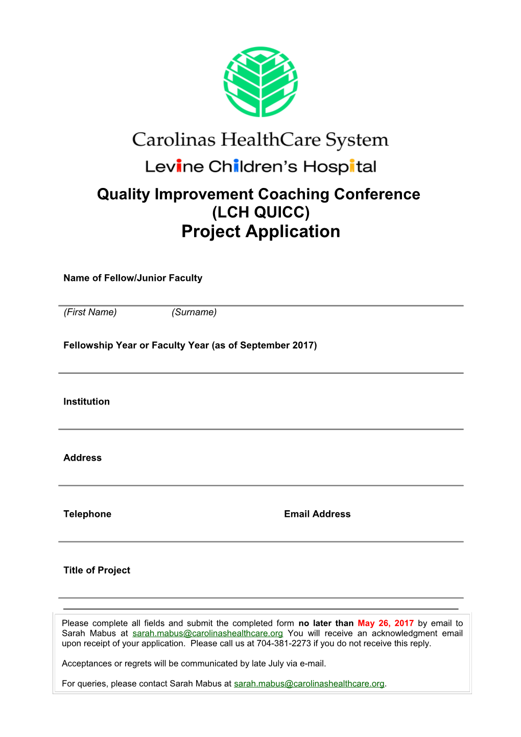 Quality Improvement Coaching Conference