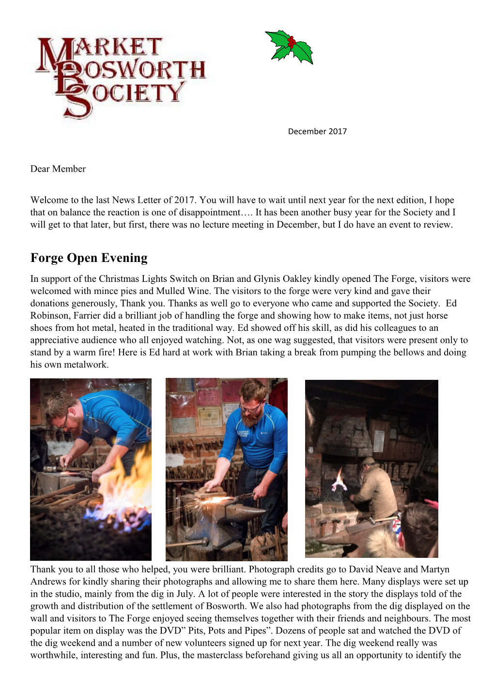 Forge Open Evening