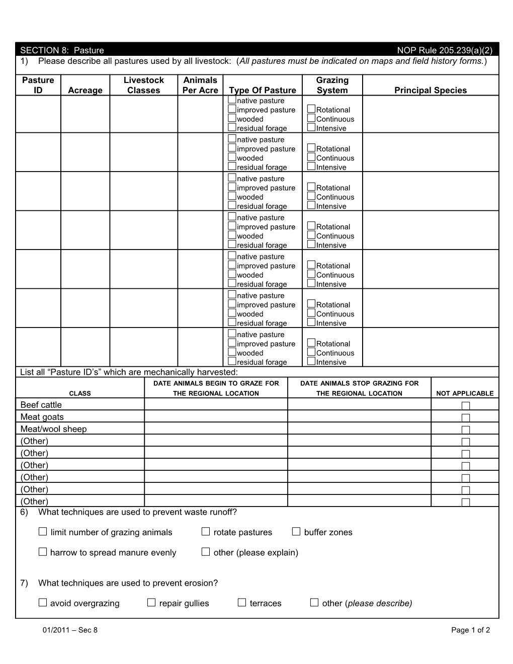 Organic Farm Plan Questionnaire s1