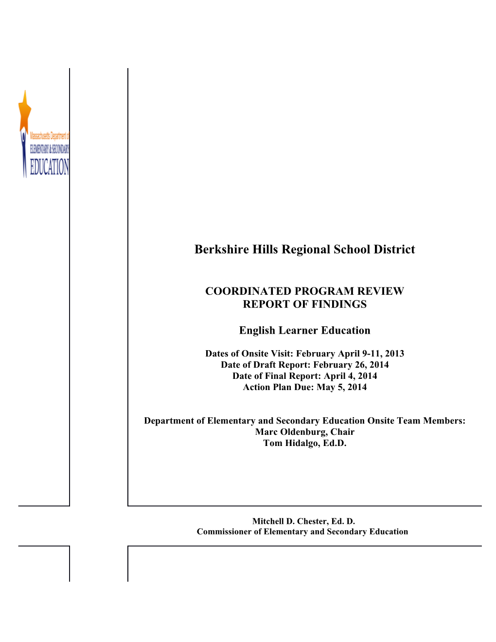 Berkshire Hills CPR Final Report 2013