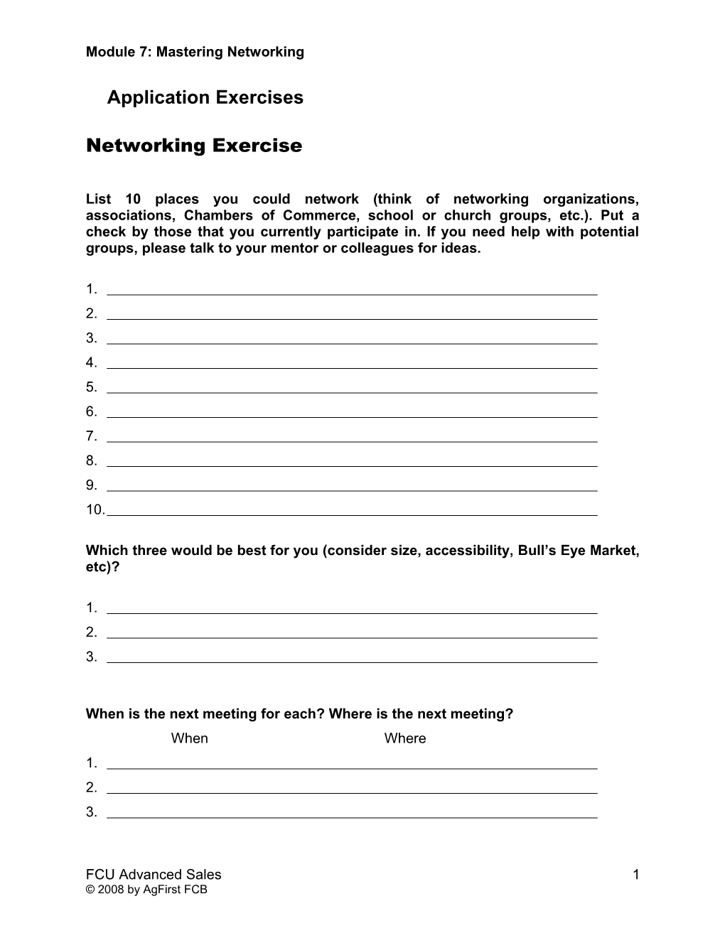 Module 7: Mastering Networking