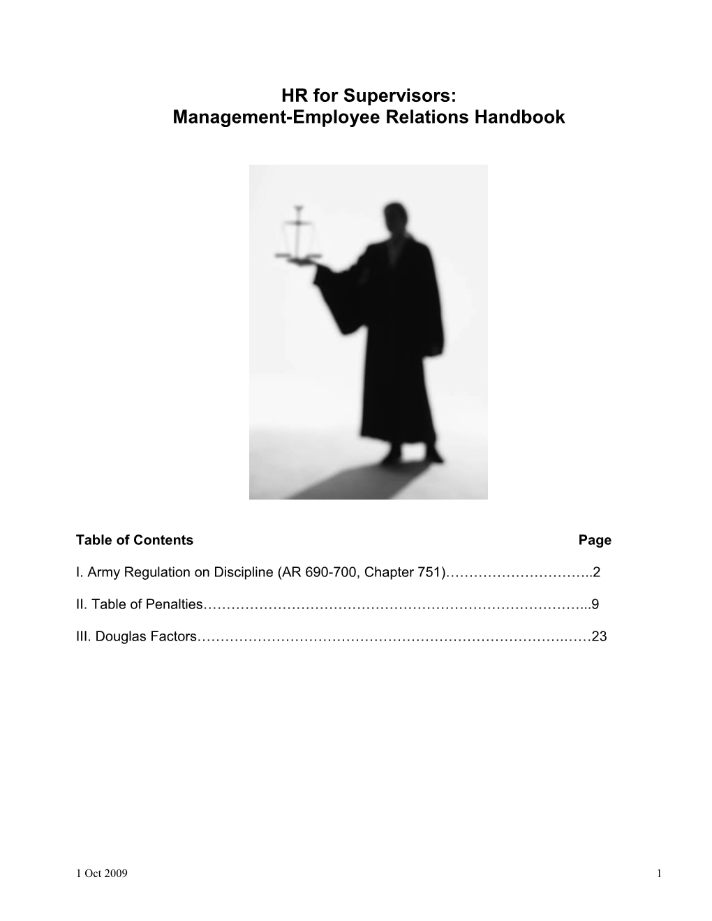 Management-Employee Relations Handbook