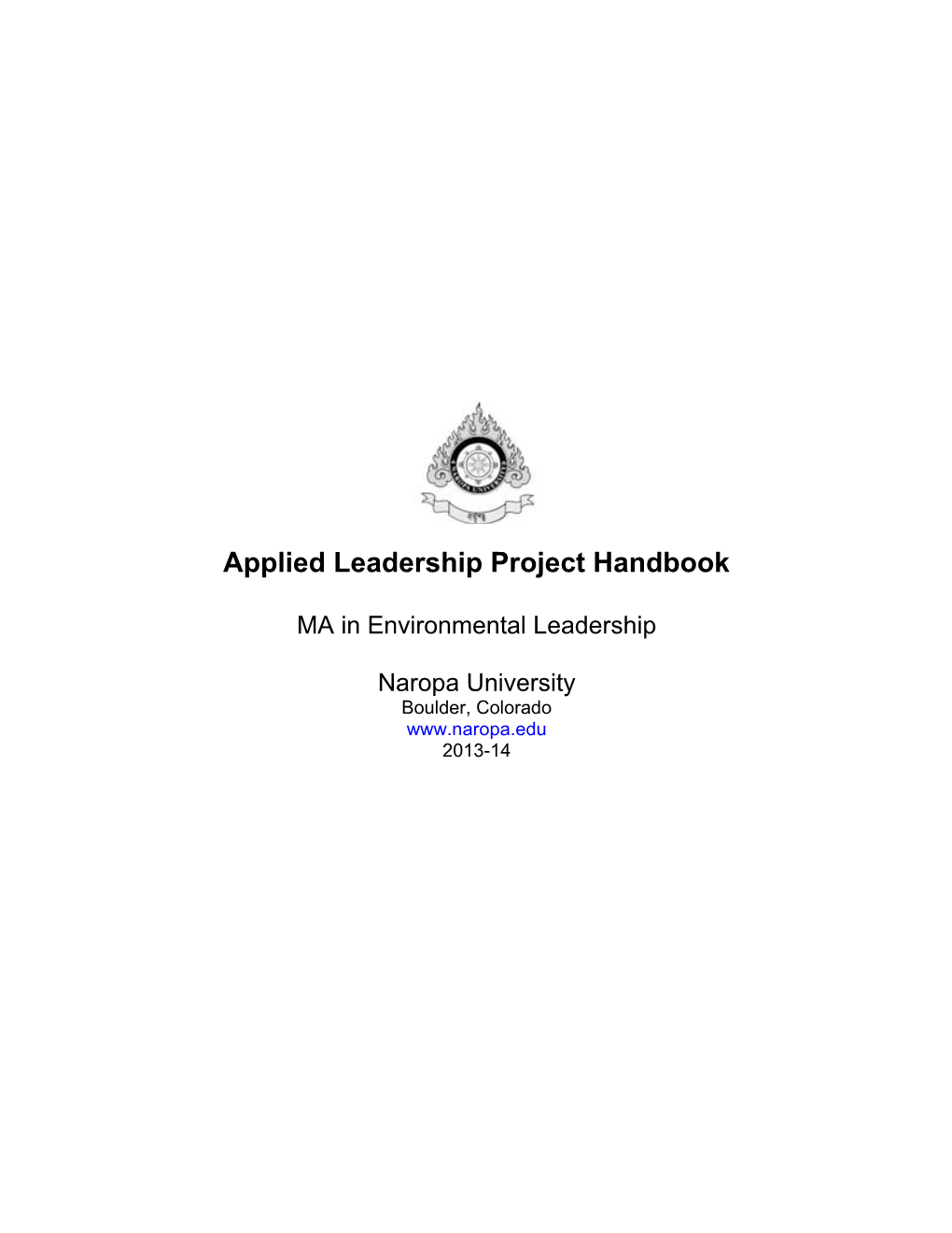 Applied Leadership Project Handbook