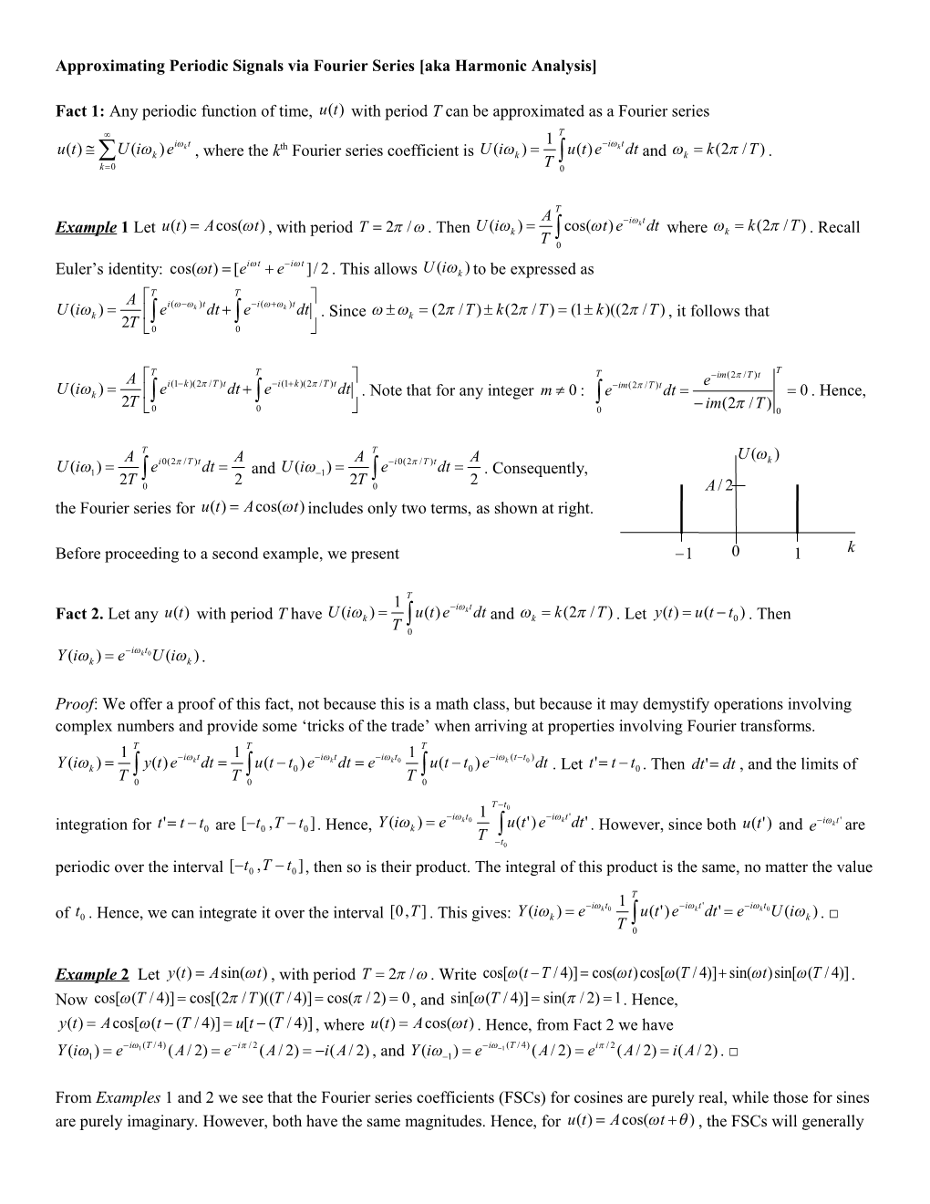 Approximating Periodic Signals Via Fourier Series Aka Harmonic Analysis