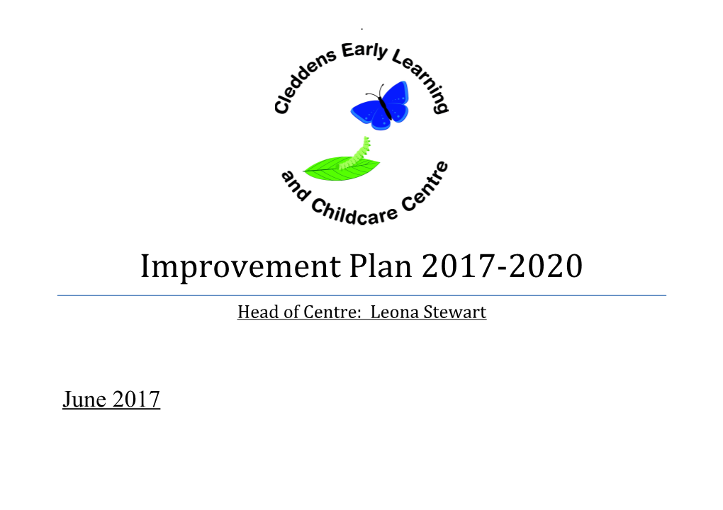 Improvement Planning in the Early Yearsearly Years Centre: Cleddens Learning & Childcare