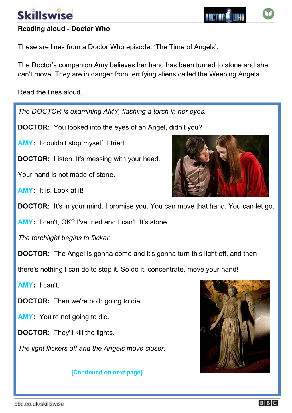 Reading Aloud - Doctor Who