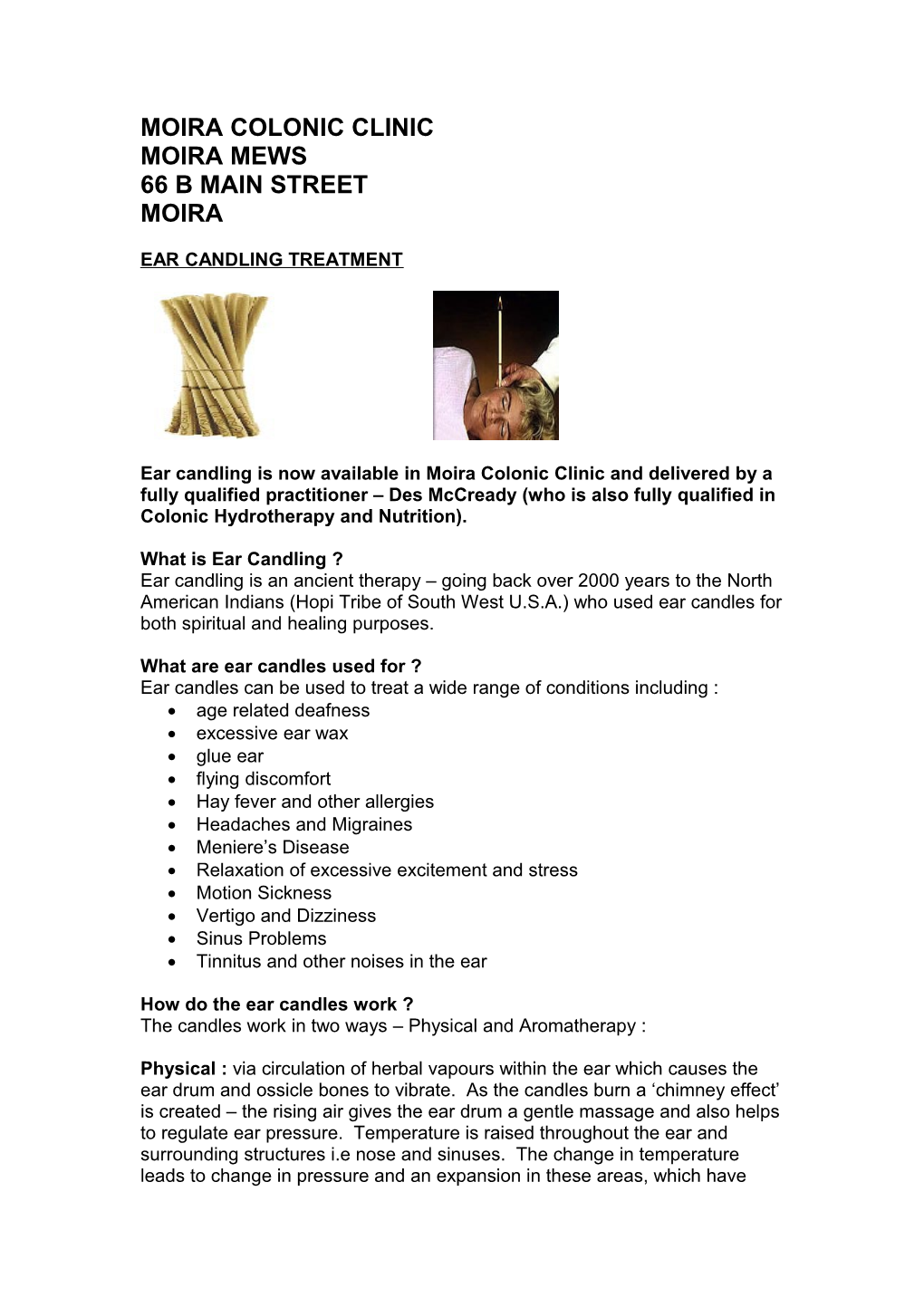 Moira Colonic Clinic