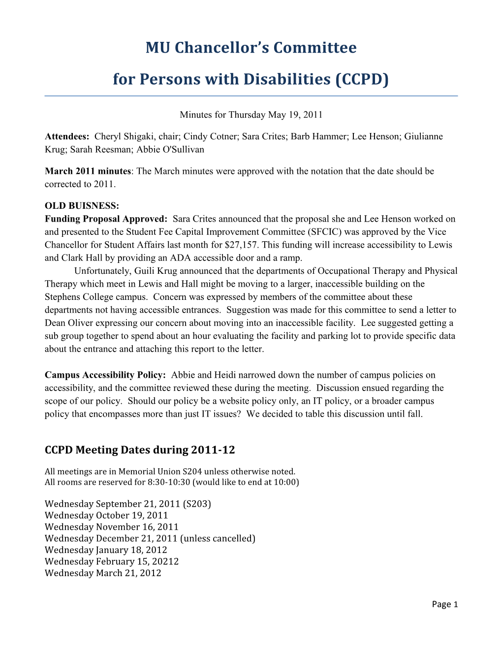 MU Chancellor S Committee for Persons with Disabilities (CCPD) s1