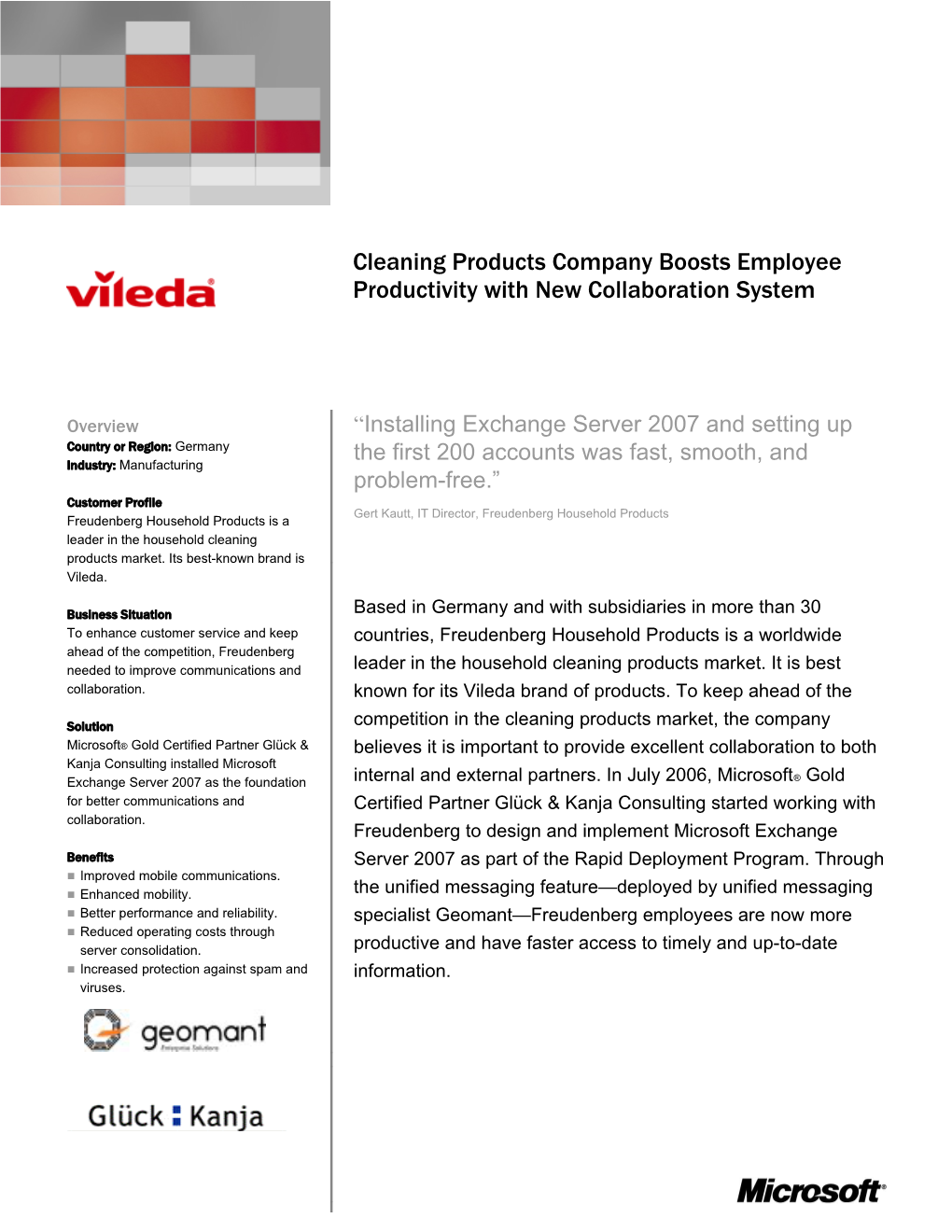 Household Products Manufacturer Reduces Operating Costs and Supports Team Work with N