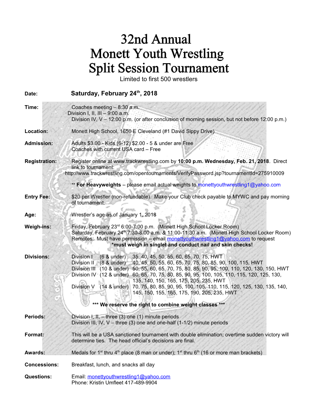 Monett Youth Wrestling