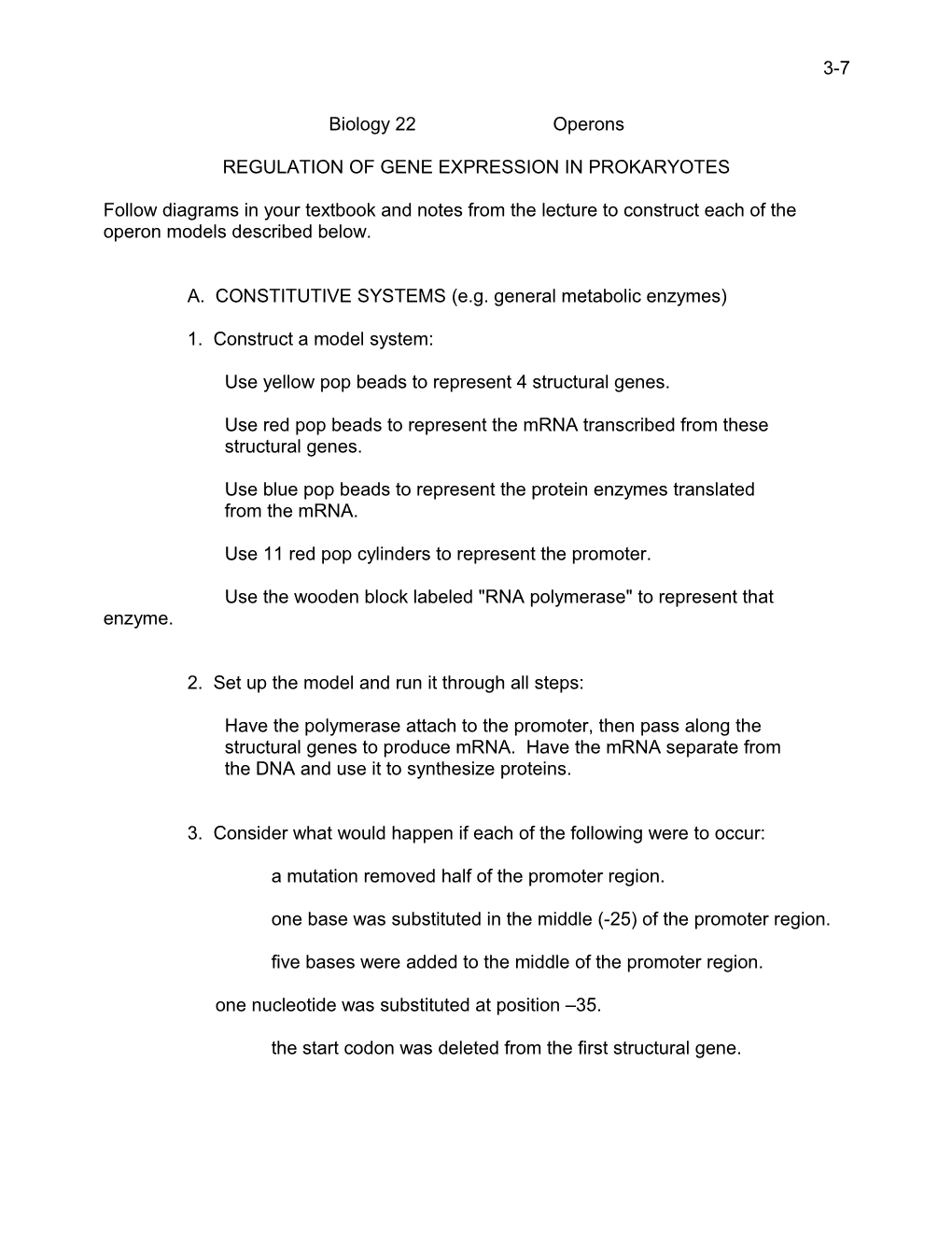 Regulation of Gene Expression in Prokaryotes